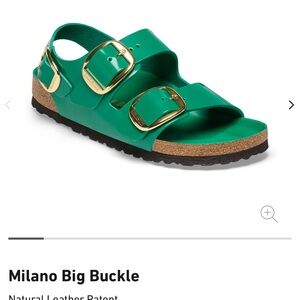 Green Leather Birkenstocks